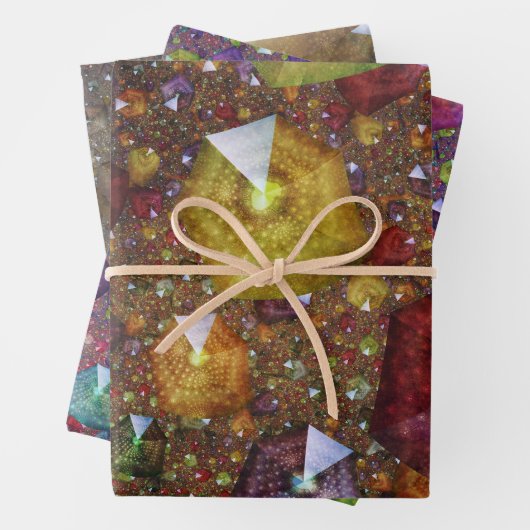 Feuille De Papier Cadeau Variations candées (En situation)