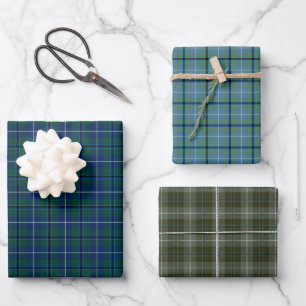 Feuille De Papier Cadeau Variations Clan Douglas Tartan