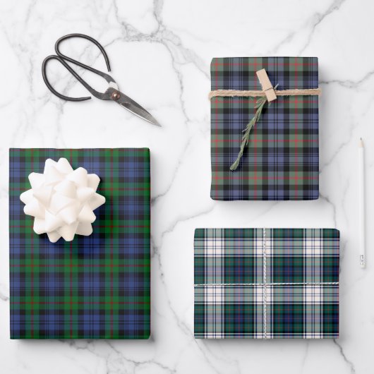 Feuille De Papier Cadeau Variations Clan Murray Tartan (Recto)