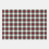 Feuille De Papier Cadeau Variations Tartan Rose Clan (Devant 2)
