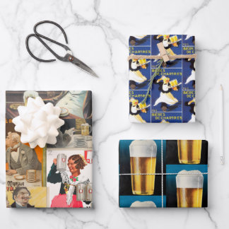 Feuille De Papier Cadeau Variété de la bière