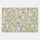 Feuille De Papier Cadeau Variété de loafs d'oiseaux (Devant 3)