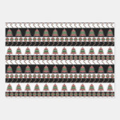 Feuille De Papier Cadeau Variété de Noël Greyhound (Devant 3)