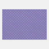 Feuille De Papier Cadeau Variété de points roses Girly (Devant 3)