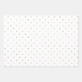 Feuille De Papier Cadeau Variété de points roses Girly (Devant 2)