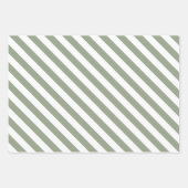 Feuille De Papier Cadeau Variété de vert sauge clair  (Devant 3)