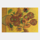 Feuille De Papier Cadeau Vase avec 15 tournesols Vincent van Gogh (Devant)