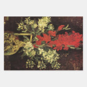 Feuille De Papier Cadeau Vase avec Gladioli, oeillets de Vincent van Gogh (Devant 3)