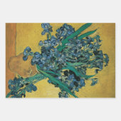 Feuille De Papier Cadeau Vase de fleurs avec iris de Vincent van Gogh (Devant)