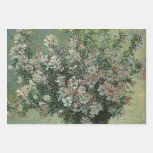 Feuille De Papier Cadeau Vase des fleurs de Claude Monet (Devant 2)