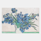 Feuille De Papier Cadeau Vase Still Life avec Irises par Vincent van Gogh (Devant)