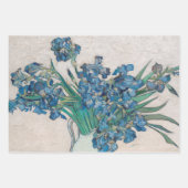 Feuille De Papier Cadeau Vase Van Gogh avec Iris Classic Impressionnisme (Devant 3)