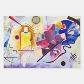 Feuille De Papier Cadeau Vasily Kandinsky Jaune-Rouge-Bleu (Devant 3)