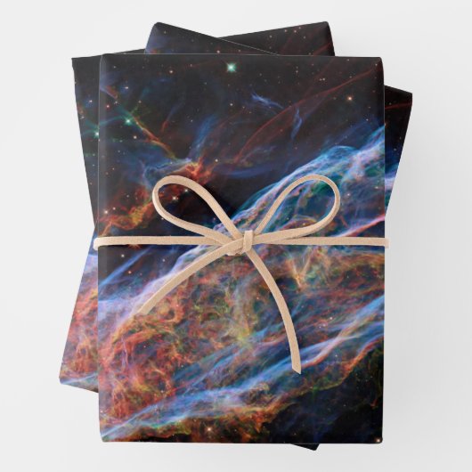 Feuille De Papier Cadeau Veil Nebula Supernova Reste Télescope Hubble (En situation)