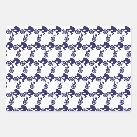Feuille De Papier Cadeau Vélo BMX (Devant)