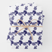 Feuille De Papier Cadeau Vélo BMX (En situation)