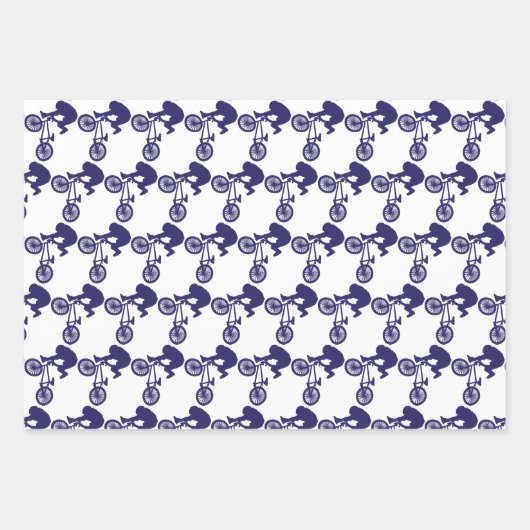 Feuille De Papier Cadeau Vélo BMX (Devant)