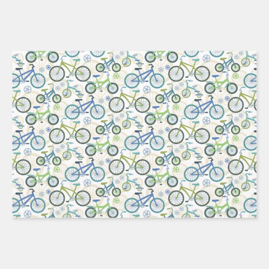 Feuille De Papier Cadeau Vélos (Devant 2)