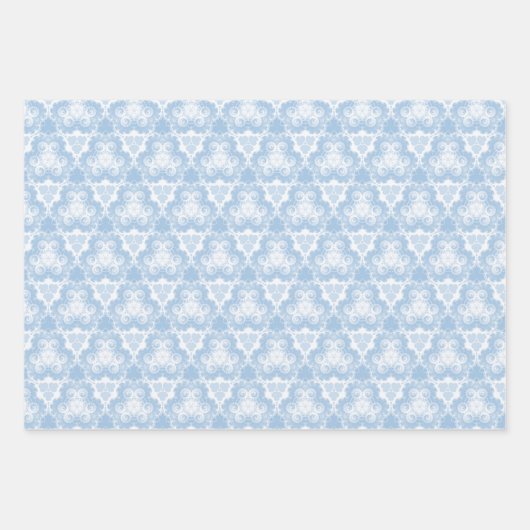Feuille De Papier Cadeau Vent bleu d'hiver (Devant)