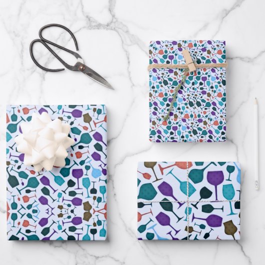 Feuille De Papier Cadeau Ver à vin! (Recto)