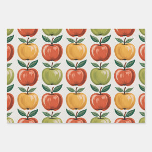 Feuille De Papier Cadeau Verger de Pommiers