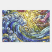 Feuille De Papier Cadeau Verre tendu (Devant)