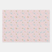 Feuille De Papier Cadeau Versailles Strawberrys & Ribbons Rose (Devant 3)