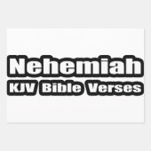 Feuille De Papier Cadeau Versets de la Bible Nehemiah KJV (Devant)