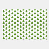 Feuille De Papier Cadeau Vert| Blanc| Noël (Devant 3)