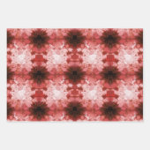 Feuille De Papier Cadeau Vert blanc rouge Abstrait Élégant Belle flore (Devant 2)