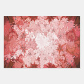 Feuille De Papier Cadeau Vert blanc rouge Abstrait Élégant Belle flore (Devant)