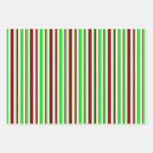 Feuille De Papier Cadeau Vert, blanc, rouge, couleur rouge inspiré de Noël (Devant 2)