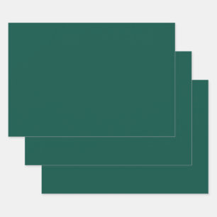 Feuille De Papier Cadeau Vert bleu (roue couleur) Vert profond de la mer