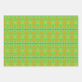 Feuille De Papier Cadeau Vert citron vert avec Motif (Devant 3)