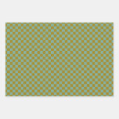 Feuille De Papier Cadeau Vert Classique, Plaid Khaki (Devant)