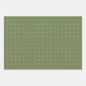 Feuille De Papier Cadeau Vert doux de Noël (Devant 2)