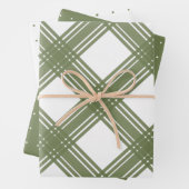 Feuille De Papier Cadeau Vert doux de Noël (En situation)