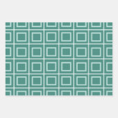 Feuille De Papier Cadeau Vert et or poussiéreux (Devant 3)