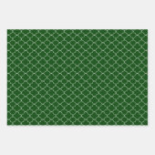 Feuille De Papier Cadeau Vert foncé (Devant)