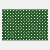 Feuille De Papier Cadeau Vert foncé (Devant 3)