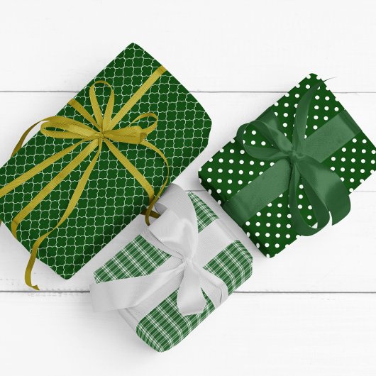 Feuille De Papier Cadeau Vert foncé