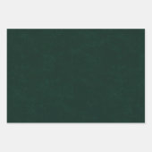 Feuille De Papier Cadeau Vert foncé texturé (Devant 3)