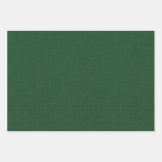 Feuille De Papier Cadeau Vert foncé texturé (Devant 2)