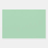 Feuille De Papier Cadeau Vert menthe solide (Devant 2)