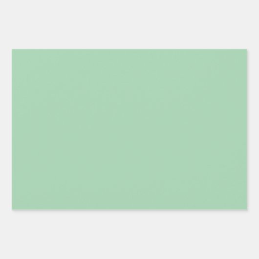 Feuille De Papier Cadeau Vert menthe solide (Devant)