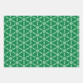 Feuille De Papier Cadeau vert minima graphique motif paddy (Devant 3)