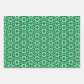 Feuille De Papier Cadeau vert minima graphique motif paddy (Devant 2)