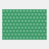 Feuille De Papier Cadeau vert minima graphique motif paddy (Devant)
