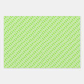 Feuille De Papier Cadeau Vert, Noir & Blanc (Devant 2)