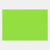 Feuille De Papier Cadeau Vert orange rose uni (Devant 3)